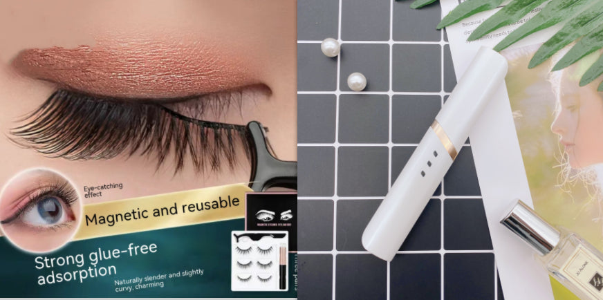 Liquid Eyeliner Magnetic False Eyelashes Set Five Pairs Of Glue-free Magnetic Eyelashes